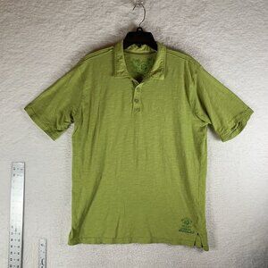 Margaritaville Polo Shirt Men's XL Green Short Sleeve Collared Performance‎ 9612